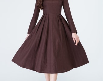 brown dress